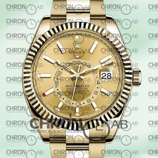 Sky-Dweller 42mm Men’s 326938 Champagne Dial Clone 42mm Watches