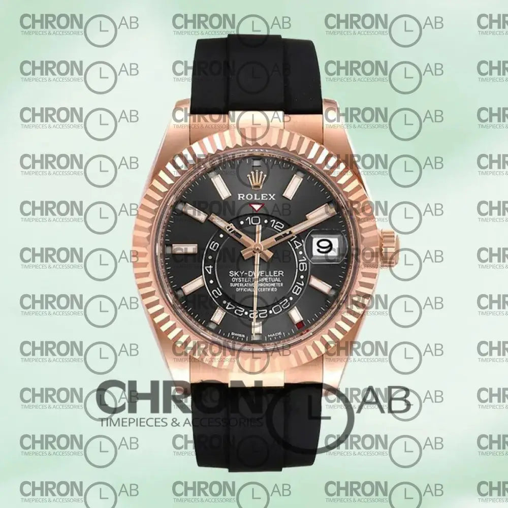 Sky-Dweller M326235-0006 42mm Men’s Rubber Band Clone 42mm Watches