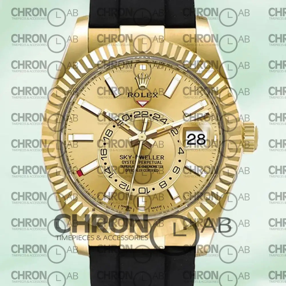 Sky-Dweller M326238-0006 42mm Men’s Rubber Band Clone 42mm Watches