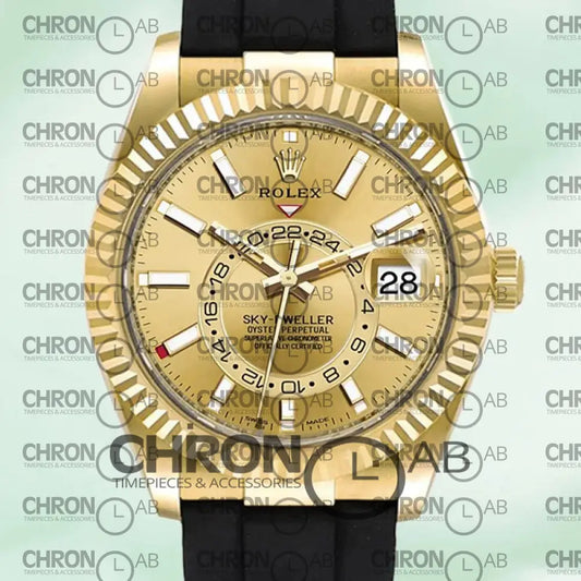 Sky-Dweller M326238-0006 42mm Men’s Rubber Band Clone 42mm Watches