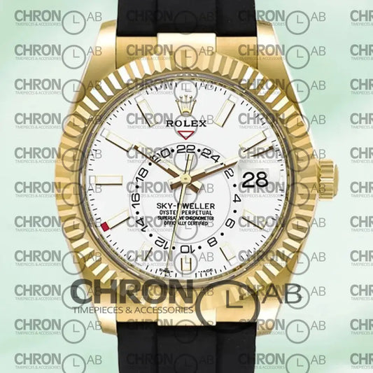 Sky-Dweller M326238-0006 42mm Men’s Rubber Band Clone 42mm Watches