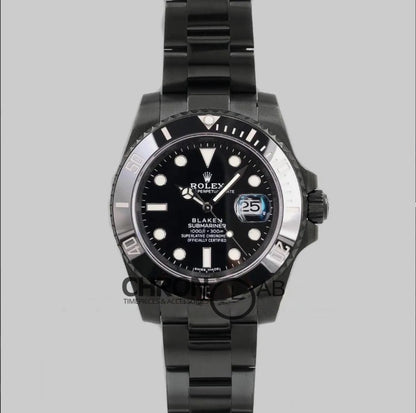 Submariner 116610 Black Dial in DLC Blaken
