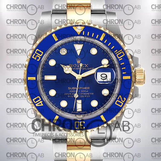 Submariner 116613LB-97203 40mm Men’s 2-Tone Blue Bracelet Clone Watches