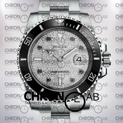 Submariner 40mm 116610 Men’s Automatic Diamond Paved Clone Watches