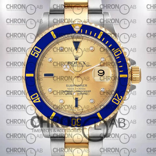 Submariner 40mm Men’s 16613 Champagne Dial Clone Watches