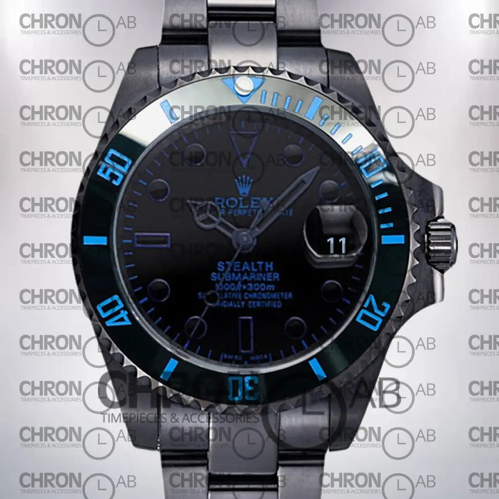 Submariner BLSTEALTH Men’s 40mm Black-tone Black Dial Clone Watches