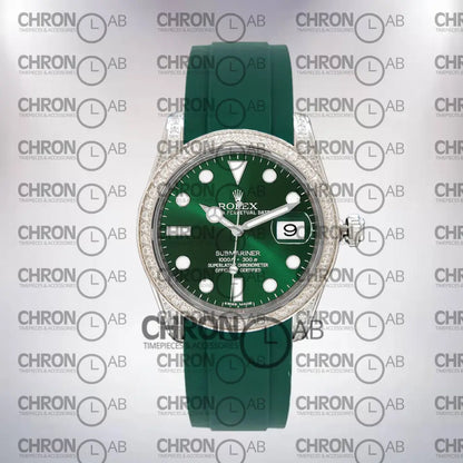 Submariner Men’s 40mm 116610 Green Dial Silver-tone Clone Watches