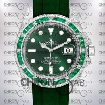 Submariner Men’s 40mm 116610 Rubber Band Clone Watches