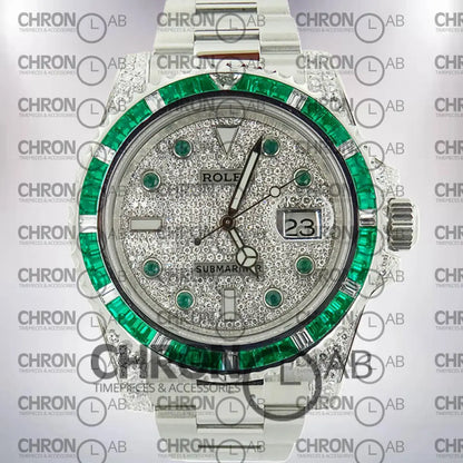 Submariner Men’s 40mm 116659 Oyster Bracelet Diamond Paved Clone Watches