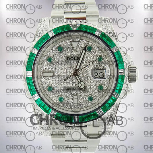 Submariner Men’s 40mm 116659 Oyster Bracelet Diamond Paved Clone Watches