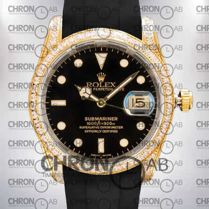 Submariner Men’s 40mm 16613 Rubber Band Black Dial Clone Watches