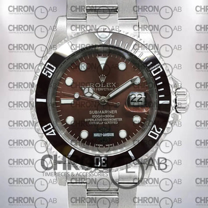 Submariner Men’s 40mm Harley-Davidson Silver Clone Watches
