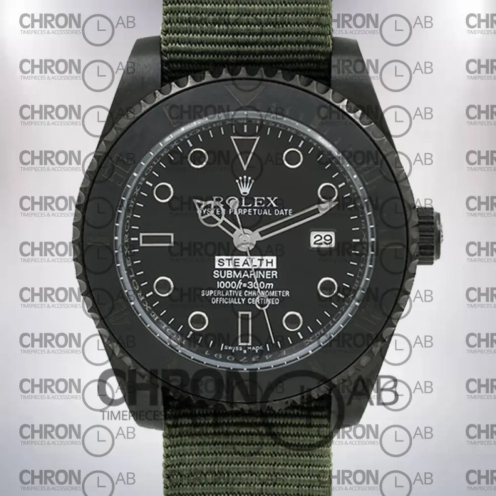 Submariner Stealth Men’s 40mm Automatic Clone Watches