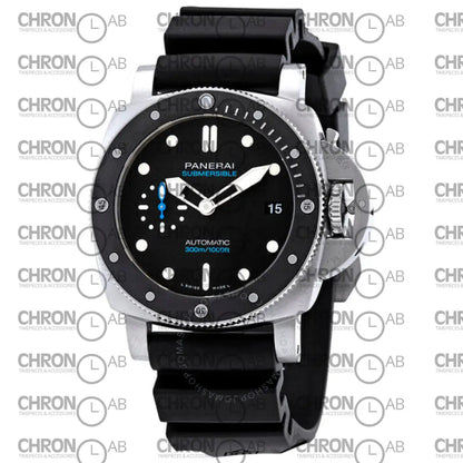 Submersible Black Dial Black Rubber Men’s Watch Item PAM00683 Clone 47mm Watches
