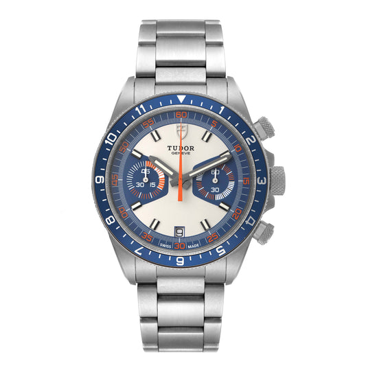 Heritage Chrono Blue Stainless Steel Mens Watch 70330 42mm