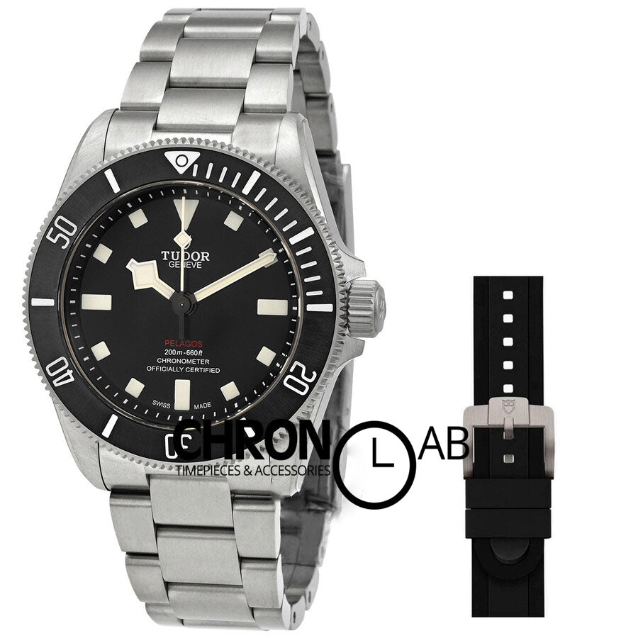 Pelagos 39 Automatic Black Dial Men's Watch 25407N-0001