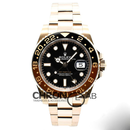 GMT Master II in Rose Gold on Bracelet