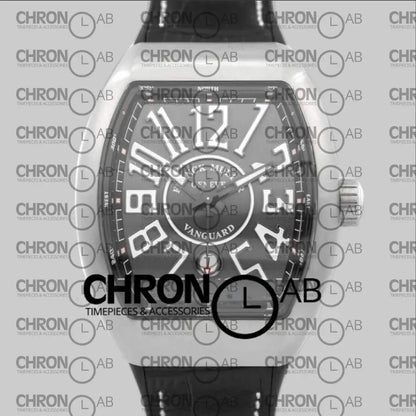 Vanguard V45 Titanium SC DT BR Grey Dial on Black Strap Clone 45mm Watches
