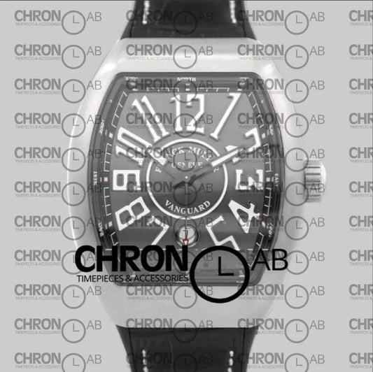 Vanguard V45 Titanium SC DT BR Grey Dial on Black Strap Clone 45mm Watches