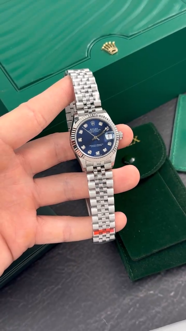 Rolex Watch DateJust Womens Dial Blue 31mm Clone