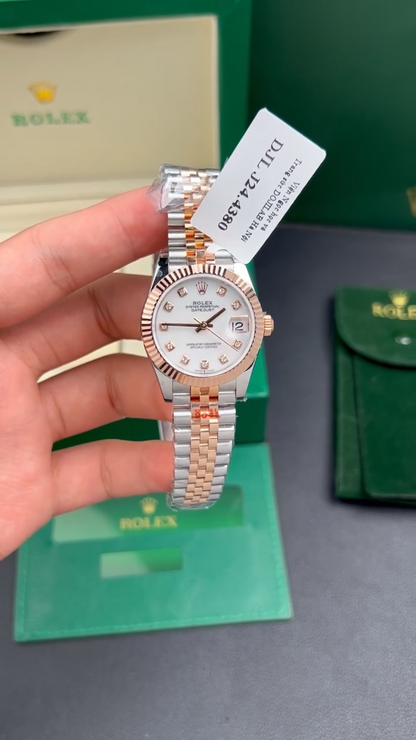 Rolex Best Replica Watch DateJust Gold Wrapped Mother Of Pearl Dial GM Factory 31mm