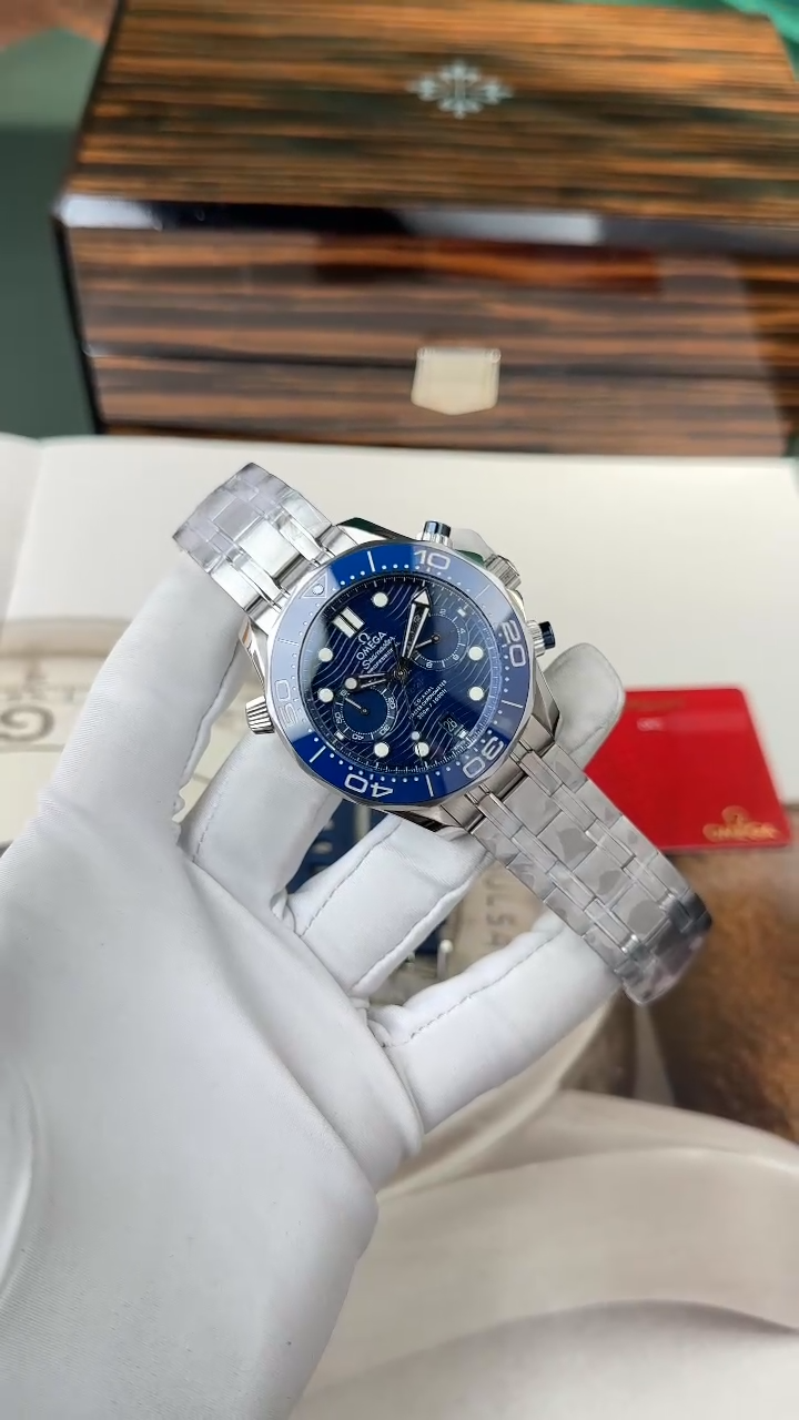 OMEGA Seamaster Diver 300M Chronograph 44mm Blue Dial Watch N1 Factory