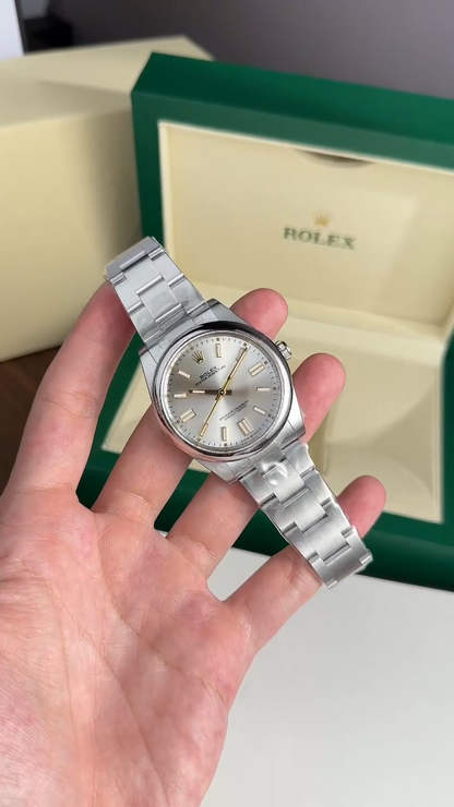 Rolex Replica Watch Oyster Perpetual 124300 Silver Dial Clean Factory 41mm