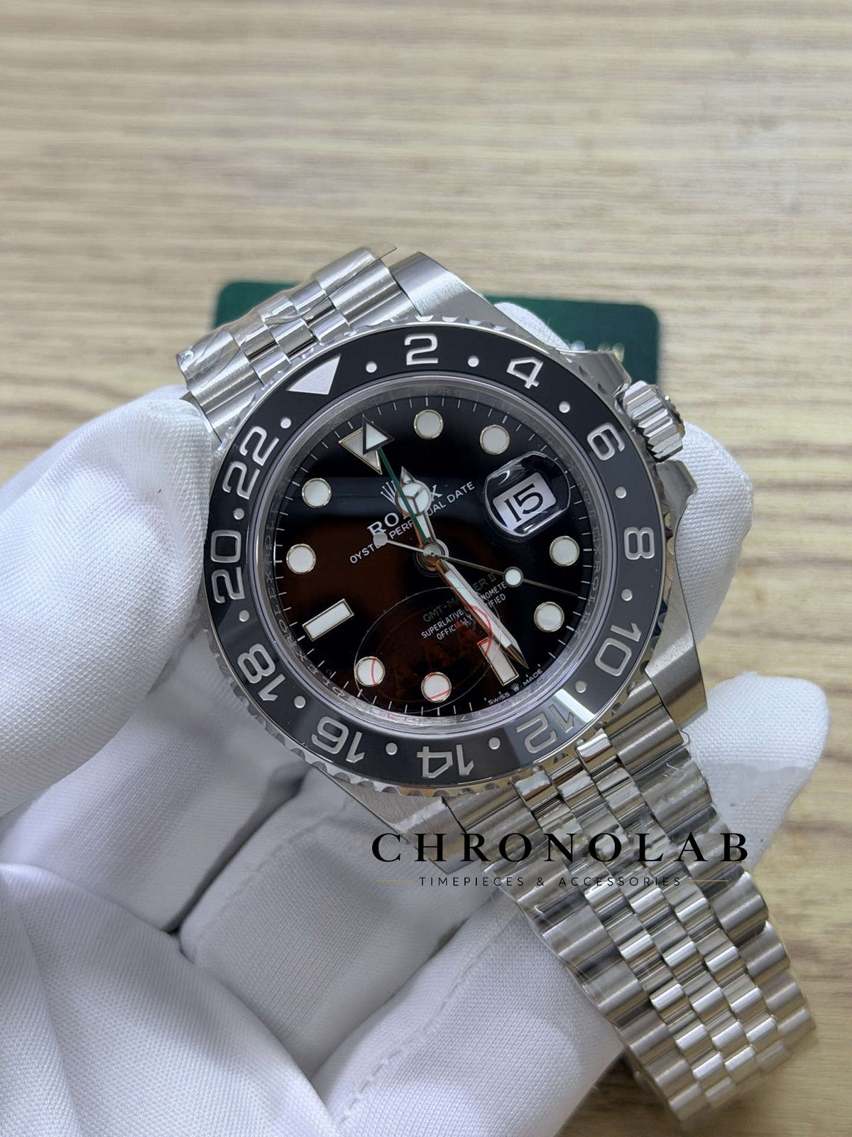 Rolex GMT-Master II 126710GRNR Bruce Wayne Black & Grey Bezel Jubilee Clean Factory V3