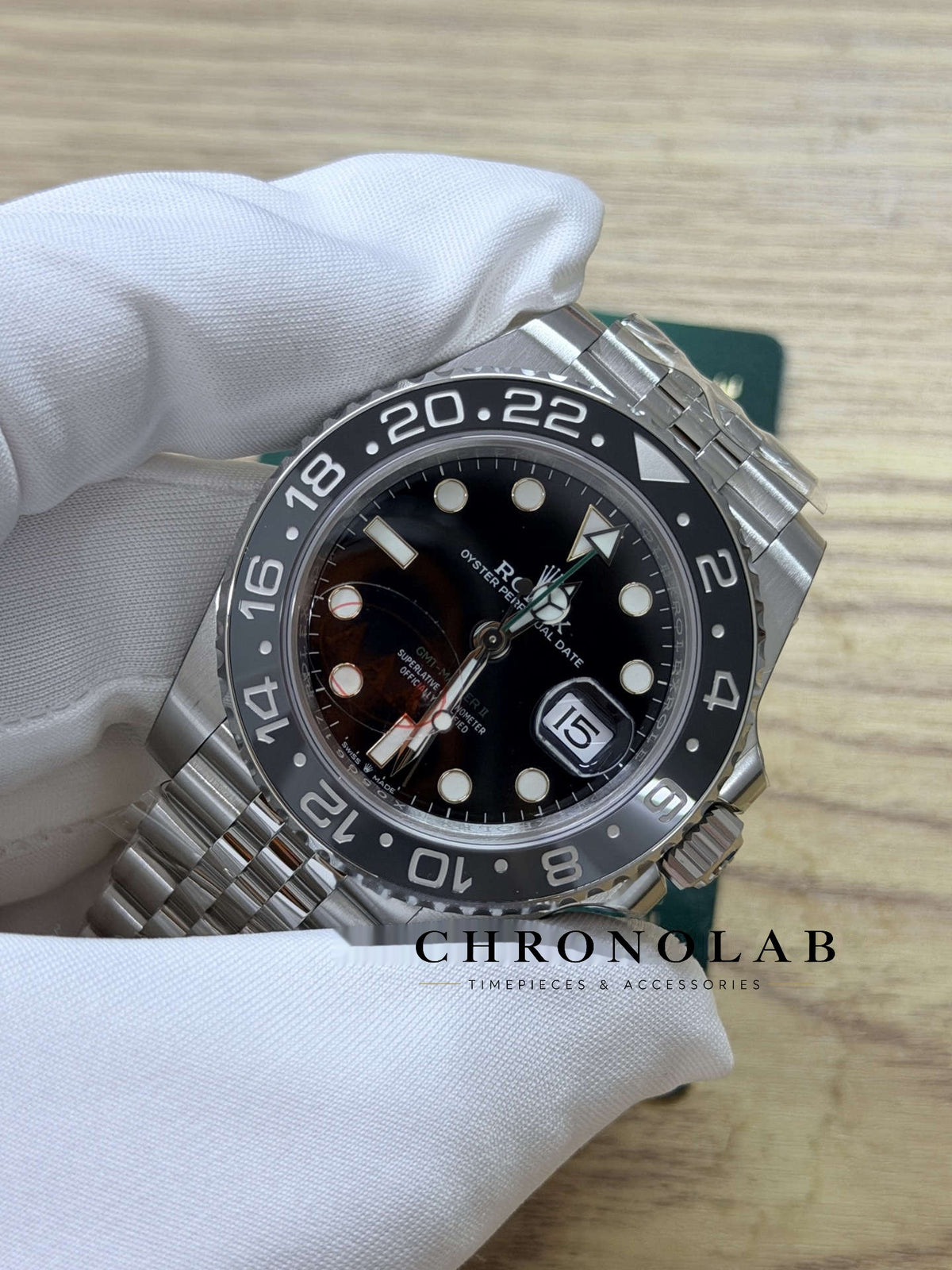Rolex GMT-Master II 126710GRNR Bruce Wayne Black & Grey Bezel Jubilee Clean Factory V3