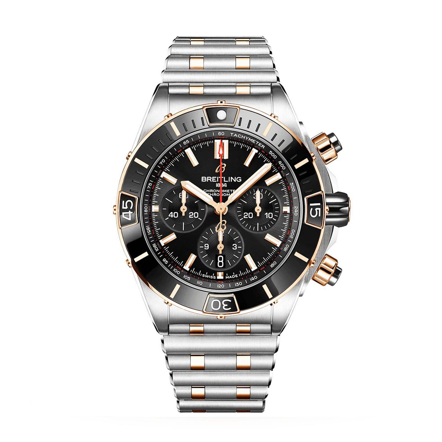 Chronomat B01 2-Tone Black Dial Chrono 42mm AB0134101K1A1