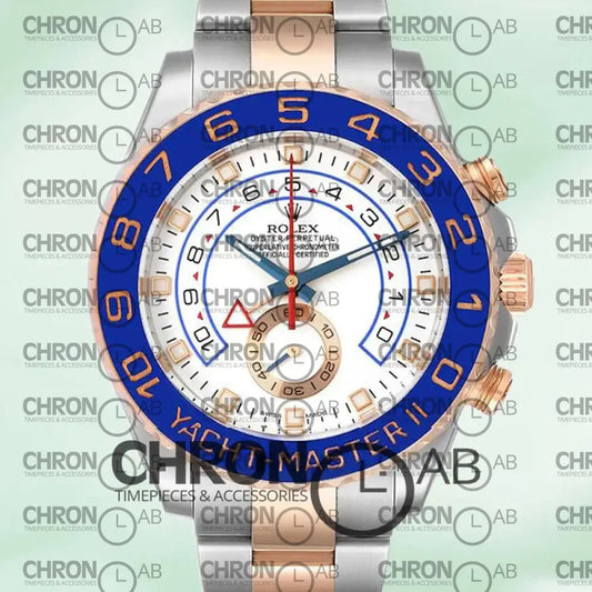 Yacht-Master 116681-78211 Men’s 44mm White Dial Automatic Clone Watches