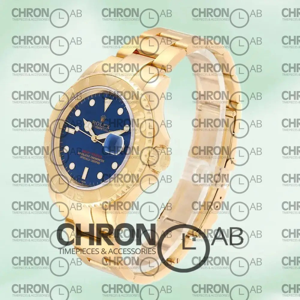 Yacht-Master 16628BLSO 40mm Men’s Blue Dial Gold Clone Watches