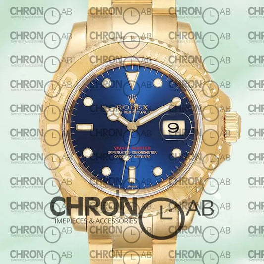 Yacht-Master 16628BLSO 40mm Men’s Blue Dial Gold Clone Watches