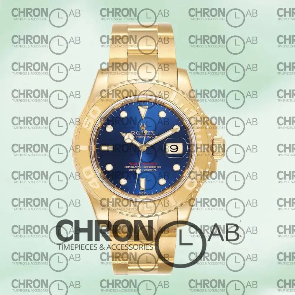 Yacht-Master 16628BLSO 40mm Men’s Blue Dial Gold Clone Watches