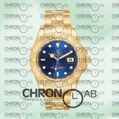 Yacht-Master 16628BLSO 40mm Men’s Blue Dial Gold Clone Watches