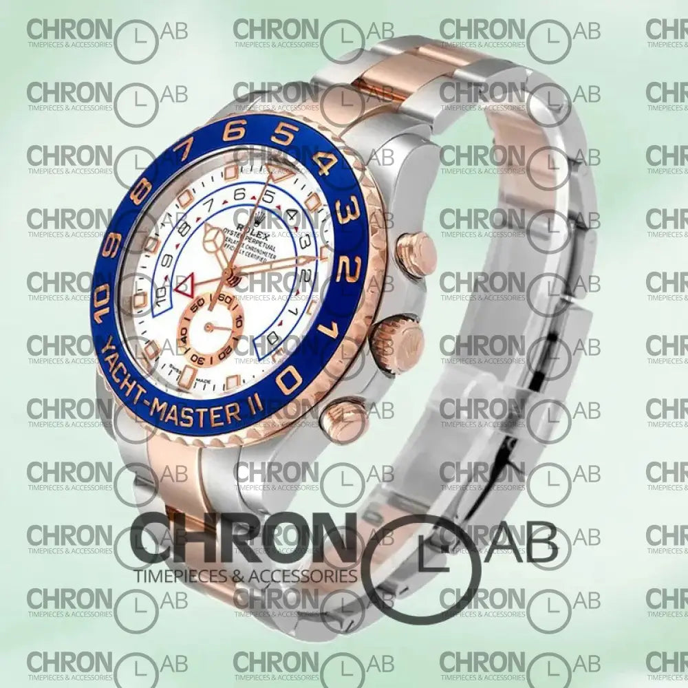 Yacht-Master 44mm Men’s m116681-0002 Oyster Bracelet White Dial Clone Watches