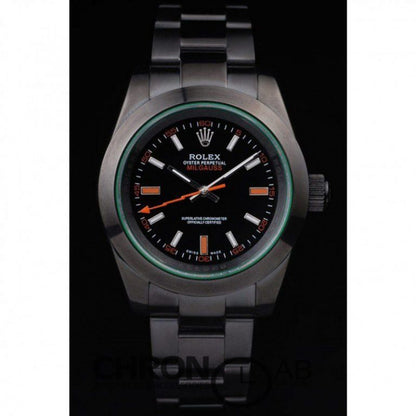 Milgauss PRL05090290 Pro-Hunter Tinted Green Saphire Black Dial